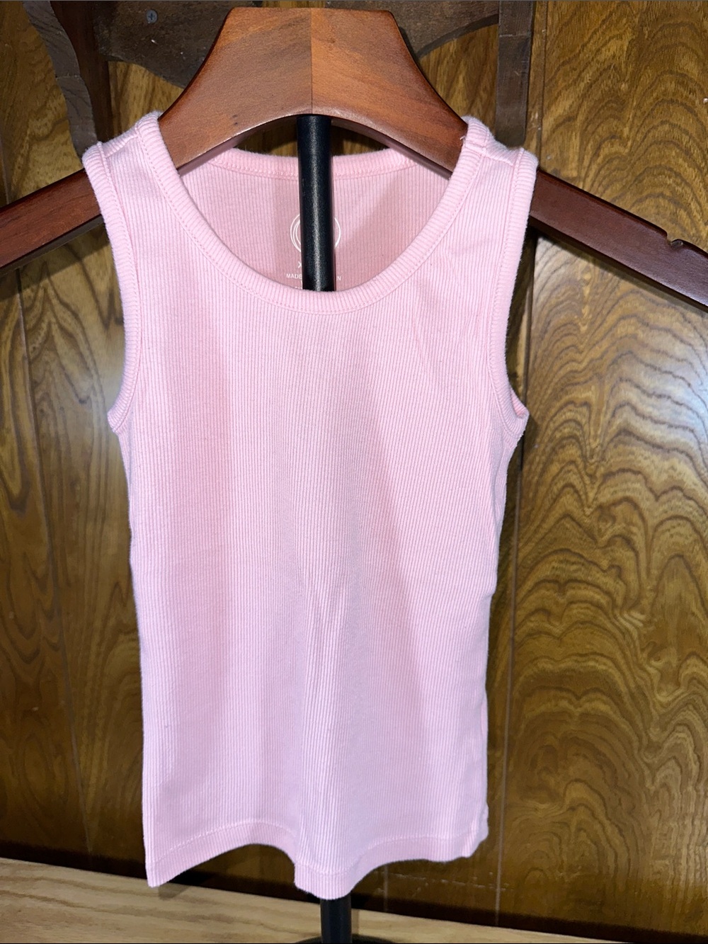🎉wonder nation Pink Ribbed Tank Top for Kids. D315